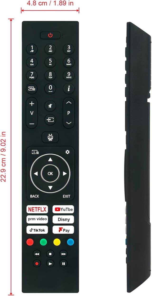 Detalle 2 de VINABTY Replacement TV Remote Control for Panasonic RC45137T and compatible Smart Full HD LCD TVs