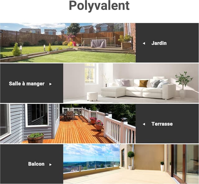 Thumbnail 6 de Outsunny table bistro carré 68 cm gris