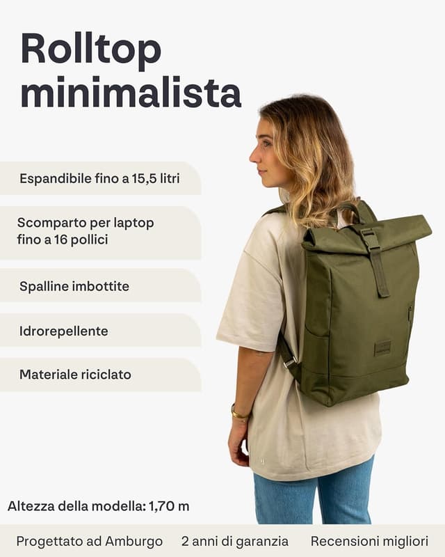 Detalle 2 de Johnny Urban Robin Medium zaino 16 pollici