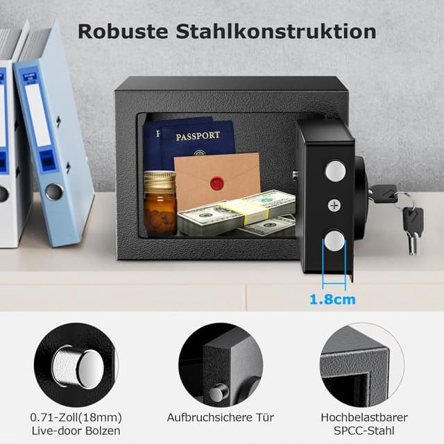 Detalle de Bonsaii Tresor elektronisches Tastenfeld 6,6 L