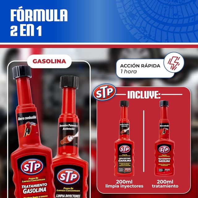 Thumbnail 1 de STP Pack pre ITV limpieza inyectores gasolina 200 ml