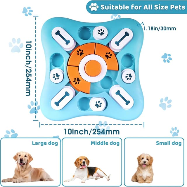 Detalle 2 de YETEE Interactive Dog Puzzle Feeder slow feeder bowl