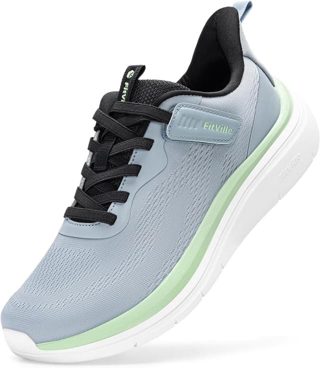 Thumbnail 6 de FitVille Mens Extra Wide Trainers with Arch Support Insoles – Road Running Shoes (Lightweight, Slip-Resistant)