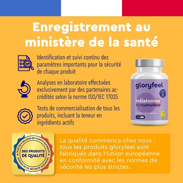 Thumbnail 1 de Complexe Mélatonine L-Tryptophane 240 gélules