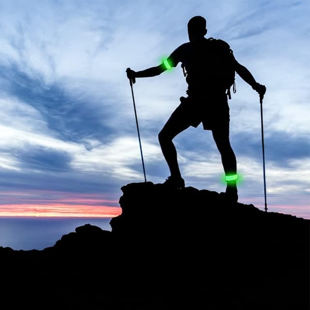 Thumbnail 6 de esonstyle Pack of 6 LED Light Up Band Slap Bracelets (Night Safety) for Cycling, Walking & Running