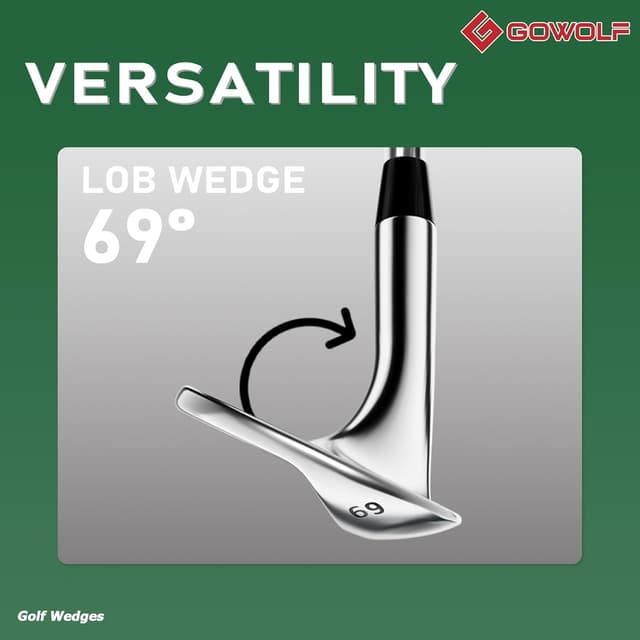 Detalle 2 de Gowolf Forged Golf Wedges (50/52/54/56/58/60/69 Degree) — Right-Hand CNC-Milled Full-Face Gap & Sand Wedges