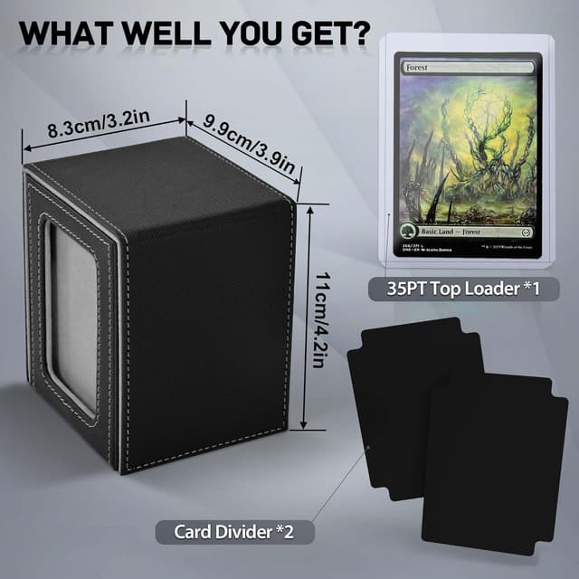 Detalle de ZLCA MTG Deck Box Holds 100 Double-Sleeved Cards