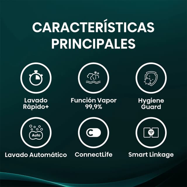 Detalle de Hisense WF3S1043BW1 Lavadora 10,5 kg, 1.400 rpm