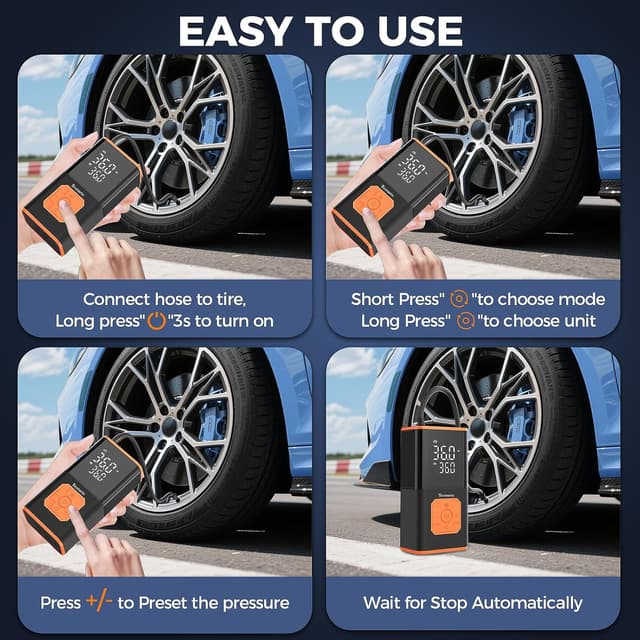 Thumbnail 2 de Portable Air Compressor 150 PSI Cordless Tire Pump