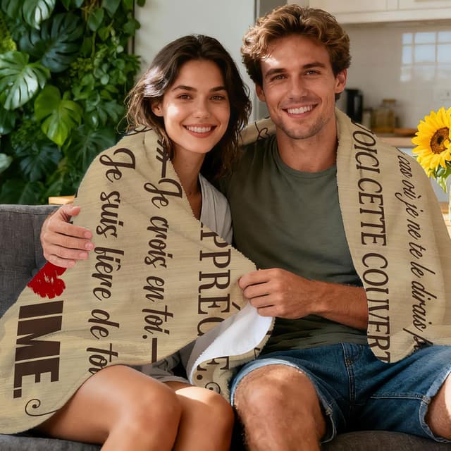 Detalle 2 de Couverture flanelle 150 x 130 cm