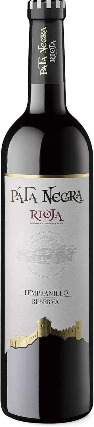 Detalle de Pata Negra Reserva Vino Tinto D.O Rioja 馃Caja de 3 Bottles