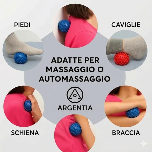 Detalle 2 de ARGENTIA ARGENTIA Set 2 palline massaggio 7 cm