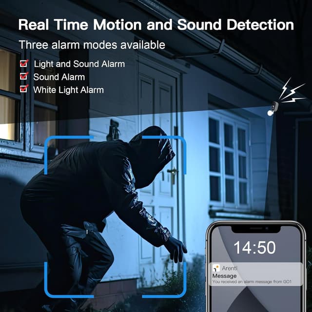 Thumbnail 5 de ARENTI 2K/3MP Cámara de seguridad inalámbrica exteriores