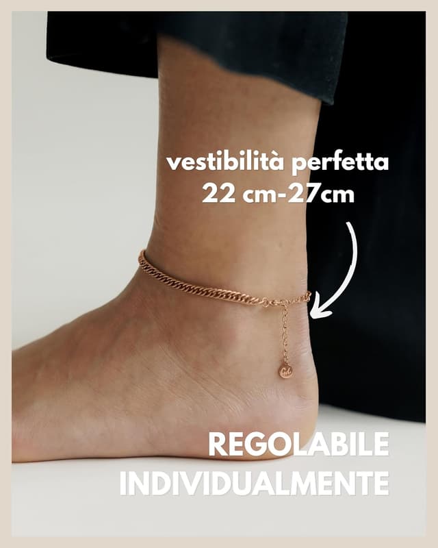 Detalle 2 de GD GOOD.designs Cavigliera regolabile 22–27 cm