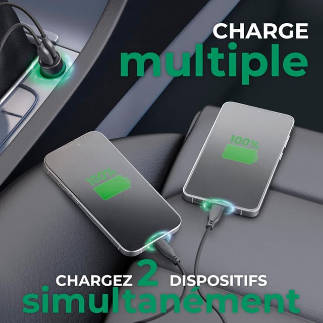 Thumbnail 2 de Teknoll Chargeur Rapide 20 W USB‑C et USB