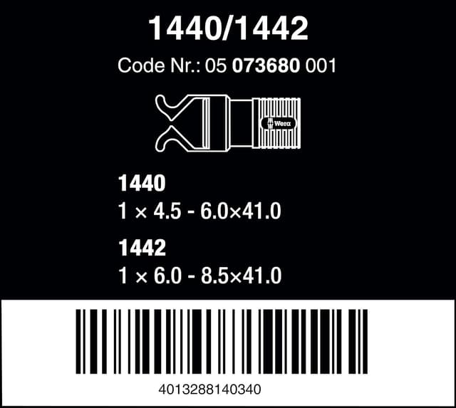 Detalle de Wera 1440/1442: assortimento di pinze porta-vite per fissare le viti sull’utensile, 2 pezzi