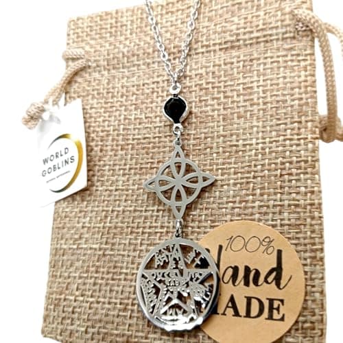 Detalle de WORLD GOBLINS Collar Doble Protección Acero