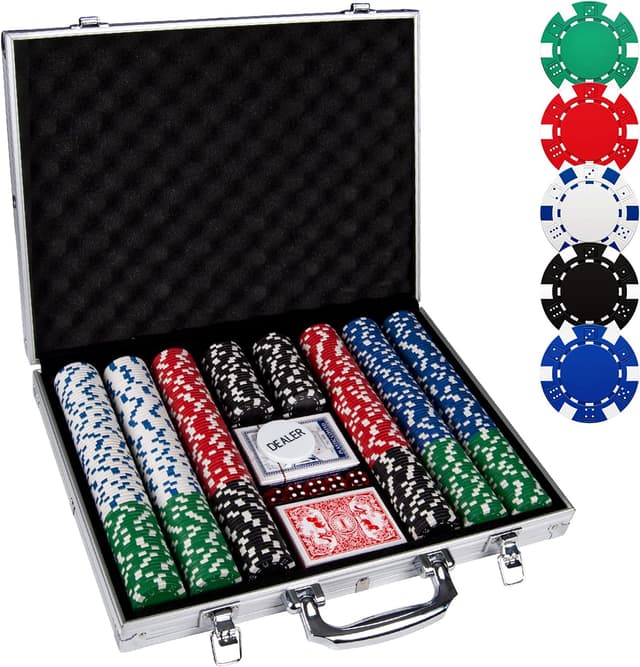Detalle de Comie Poker Chips 500PCS poker chip set 🎲