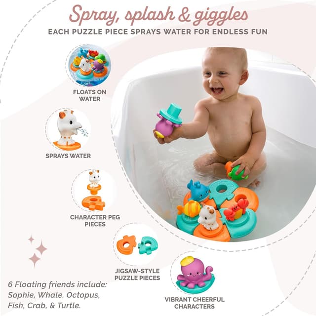 Detalle de Sophie la girafe Bad-Puzzle 1 Spielspaß