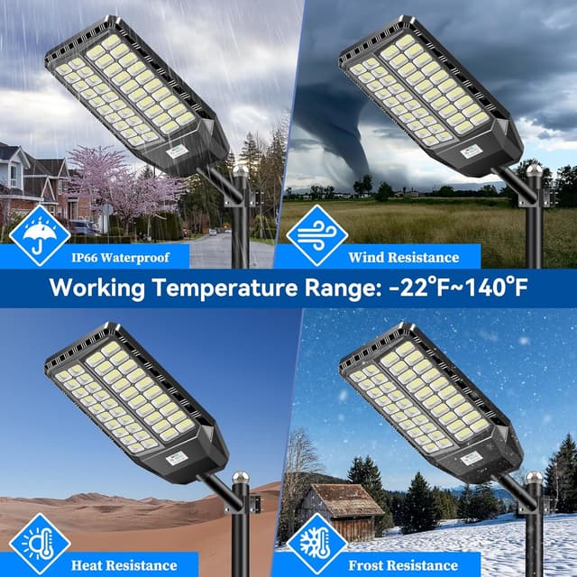 Detalle 2 de Adewalk Adewalk 2600W lampione solare