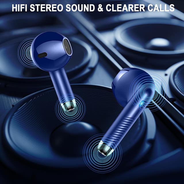 Detalle de Cuffie Bluetooth Auricolari Bluetooth 5.4 con ANC ENC, 4 microfoni e fino a 40 ore (IP7)