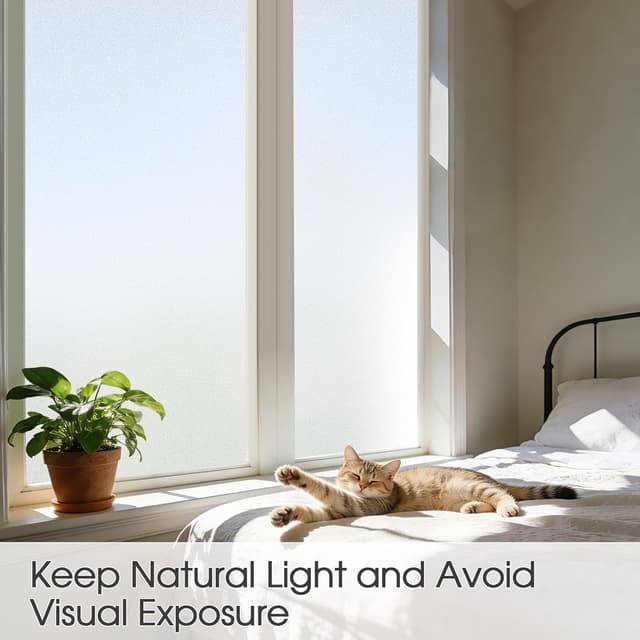 Thumbnail 5 de Lifetree Frosted Window Film 44.5x200 cm 🪟