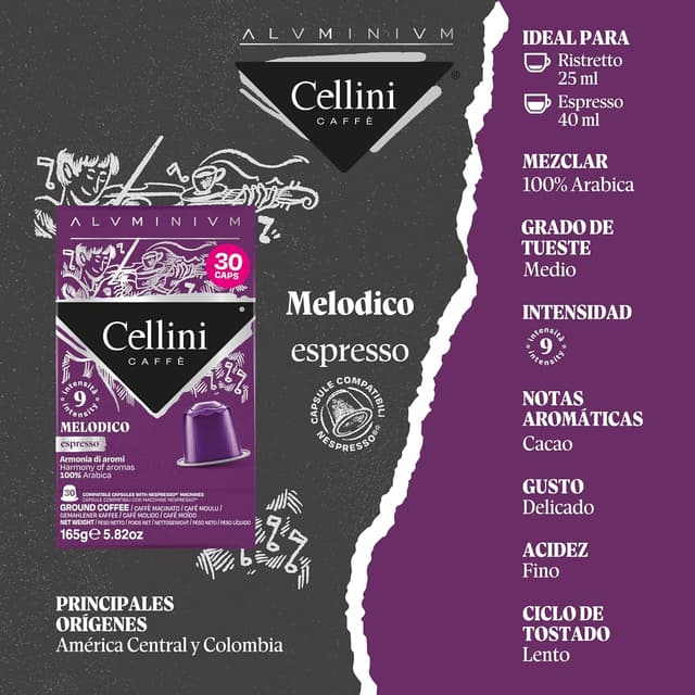 Thumbnail 4 de Café Cellini Cápsulas de Aluminio Compatibles Nespresso ☕ 120pcs