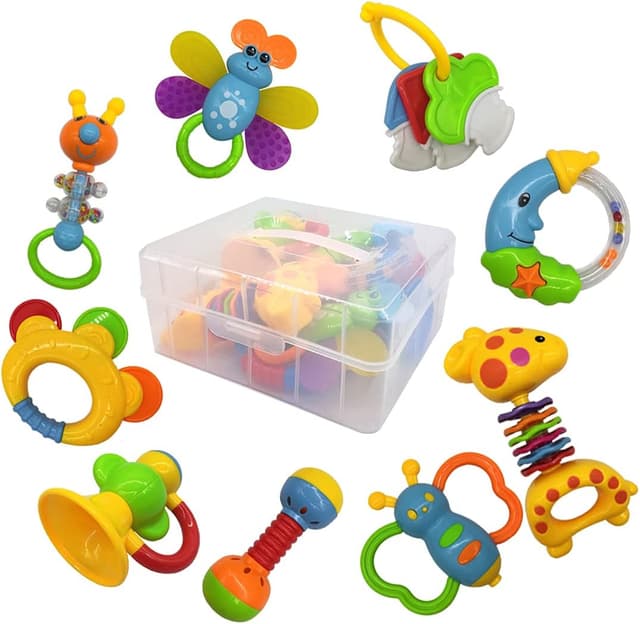 Detalle de fiouni Baby Rattles Teether Set, 11 PCS