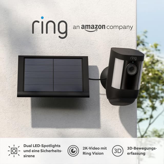Detalle de Ring Spotlight Cam Pro Solar 2K