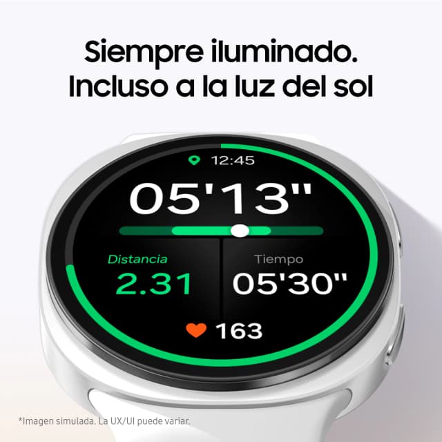 Detalle de Samsung Galaxy Watch8 40mm Plata — smartwatch Bluetooth deportivo