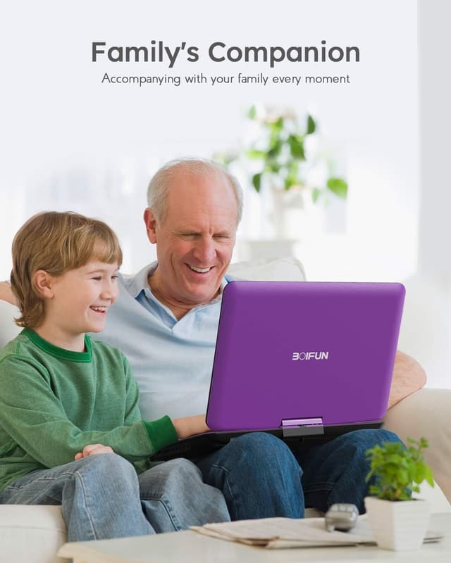 Thumbnail 6 de Boifun 17.5" Portable DVD Player with 15.6" HD Swivel Screen