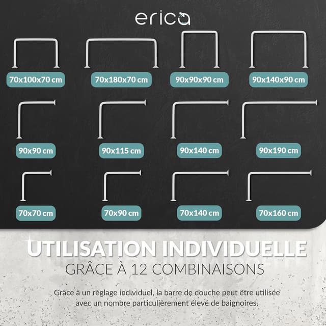 Thumbnail 2 de Erica Tringles de Douche 12 Variantes