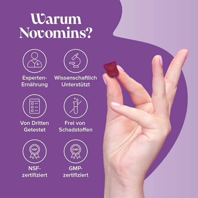 Detalle 2 de Novomins Schlaf-Gummis für Kinder mit Magnesium