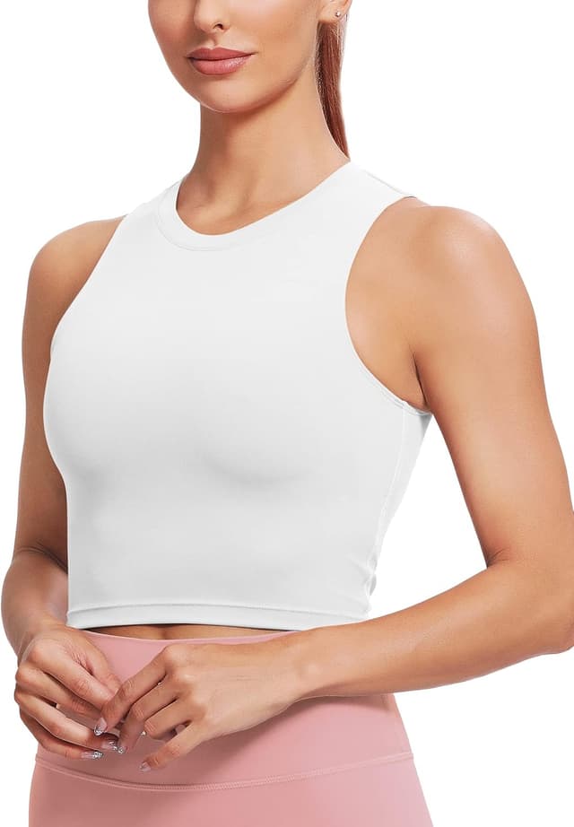 Detalle de Natural Feelings Nudi Sports Bras for Women with Removable Padded Yoga Tank Design