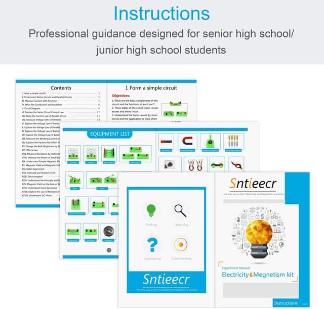 Detalle 1 de Sntieecr Kit de Circuito Eléctrico para Secundaria