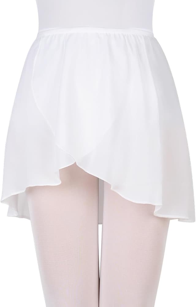 Detalle de Bezioner Ballet Skirt Pull-On Dance Skirt with Elastic Waistband