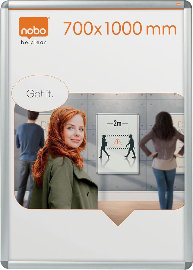 Detalle 2 de Nobo Porte-Affiche A3 cadre aluminium
