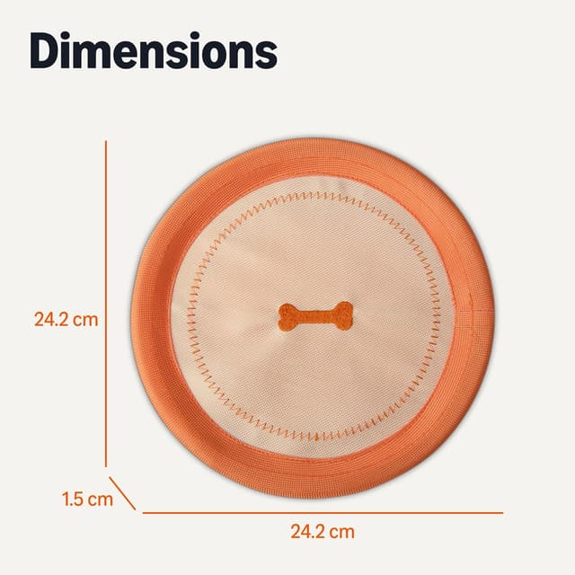 Detalle de Amazon Basics Dog Flying Disc (1-pack) – Lightweight, flexible Frisbee that floats for fetch