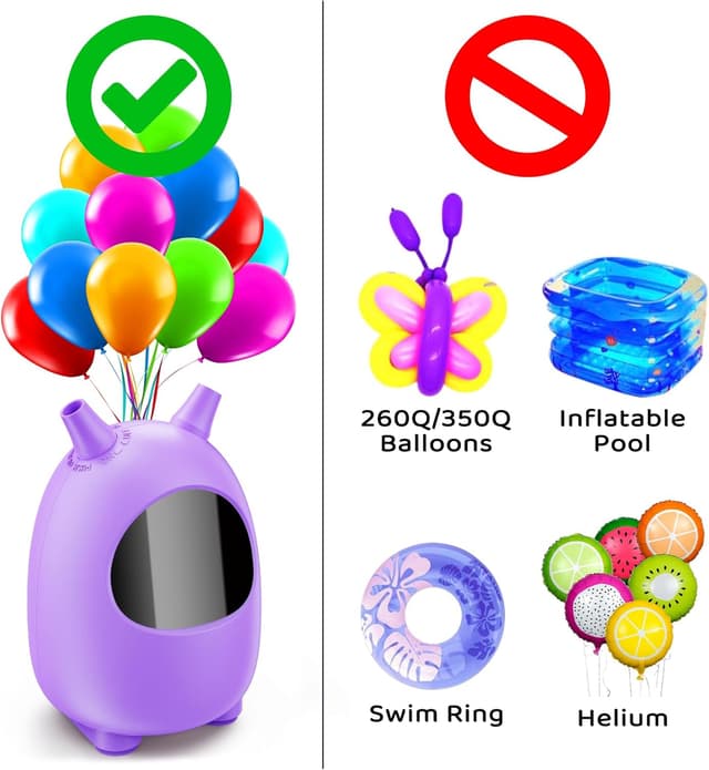 Detalle 2 de Pompa a Palloncino Elettrico 600 W 🎈