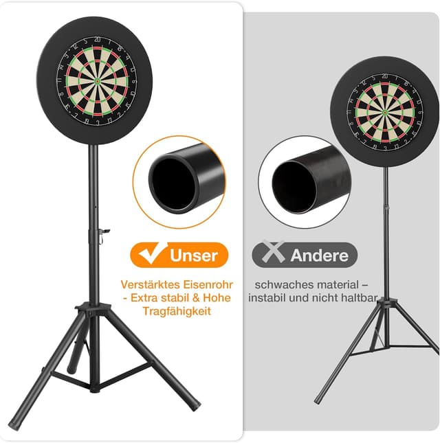 Thumbnail 3 de Sealong Heavy Duty Dartständer für Dartscheibe, höhenverstellbar 106–200 cm