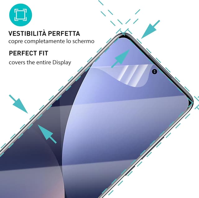Detalle 2 de smartect Pellicola protettiva TPU Clear (2 pezzi) per Xiaomi 12 / 12X