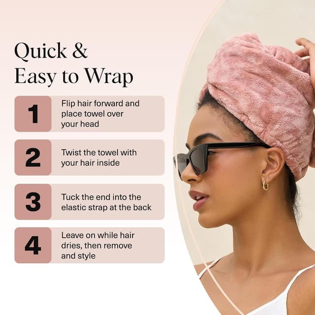 Thumbnail 6 de Kitsch Plush Microfiber Hair Towel Wrap, Super Absorbent ๐งโ