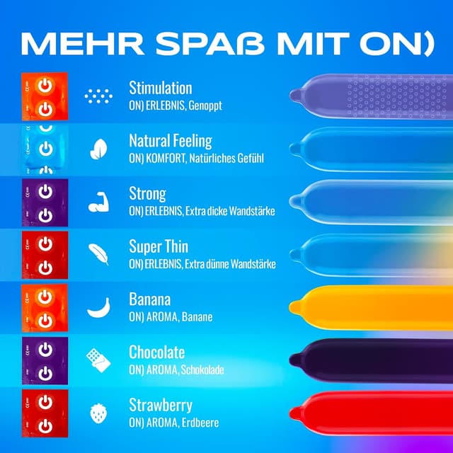 Thumbnail 5 de ON) Natural Feeling Kondome 100er 54 mm