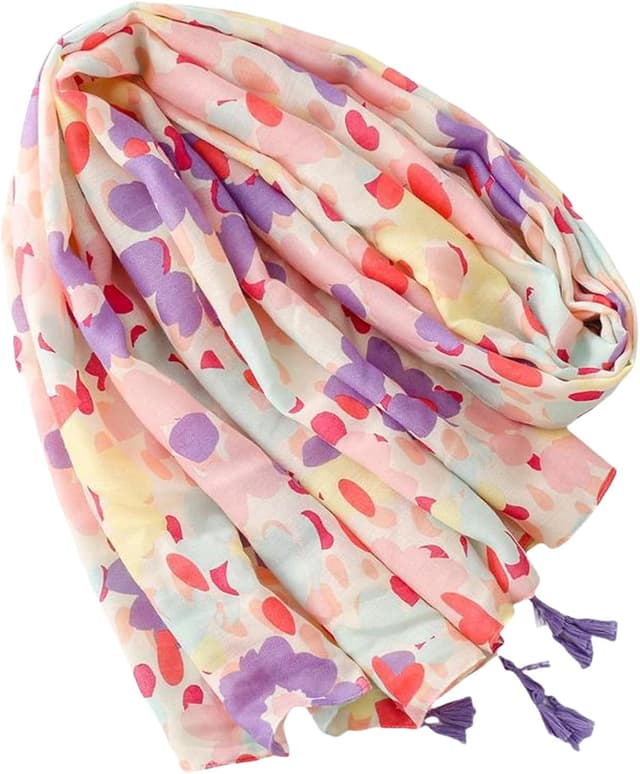 Detalle de prinfantasy Women Long Scarf Shawl Wrap (Soft Lightweight) 180 x 85cm