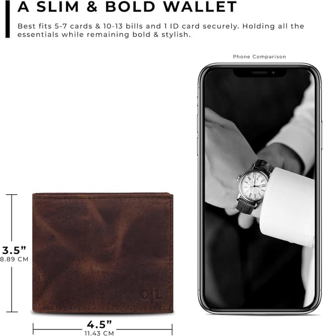 Thumbnail 3 de Real Slim Leather Wallet for Men