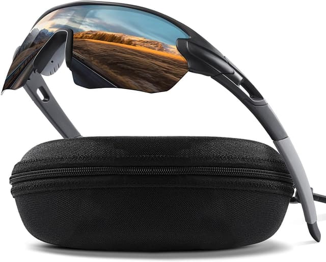 Detalle de Polarised Cycling Glasses Sports Sunglasses for Men & Women (Wrap-Around Bike / MTB / Ski / Racing)