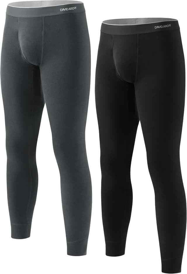 Detalle de DAVID ARCHY ensemble sous-vêtement thermique homme (couche de base) pour hiver, ski, randonnée et moto