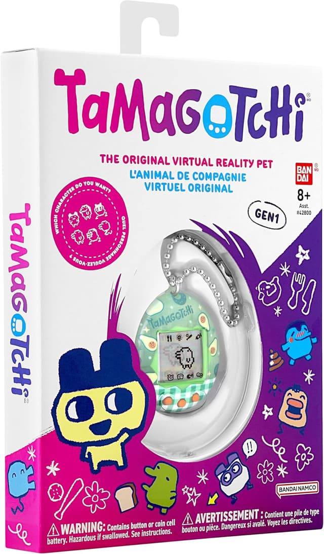 Detalle de Original Tamagotchi Avocado Mix (Digital Pet) — CR2032 battery included