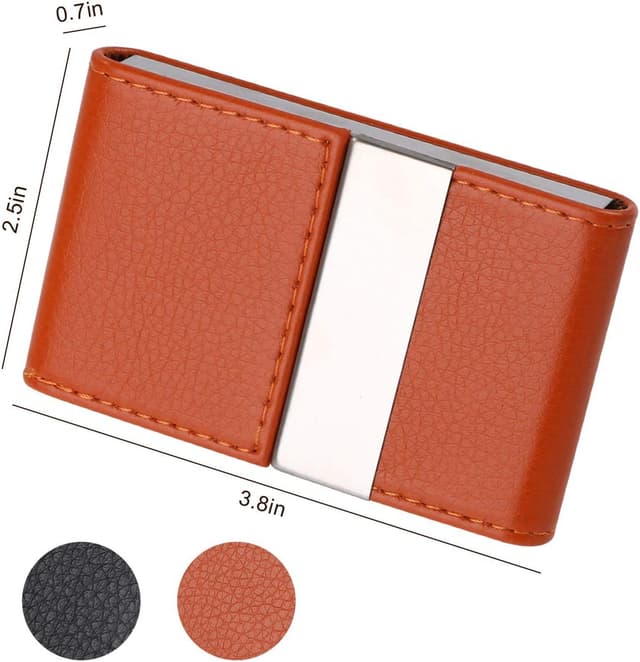 Thumbnail 2 de Flintronic Porta Carte in Acciaio Arancione