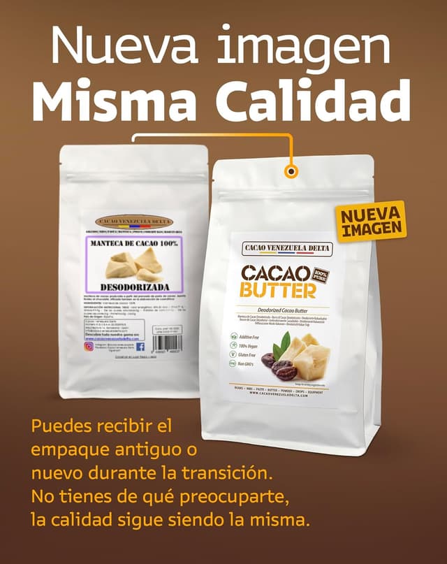 Thumbnail 5 de Manteca de Cacao 100% Bolsa 1kg